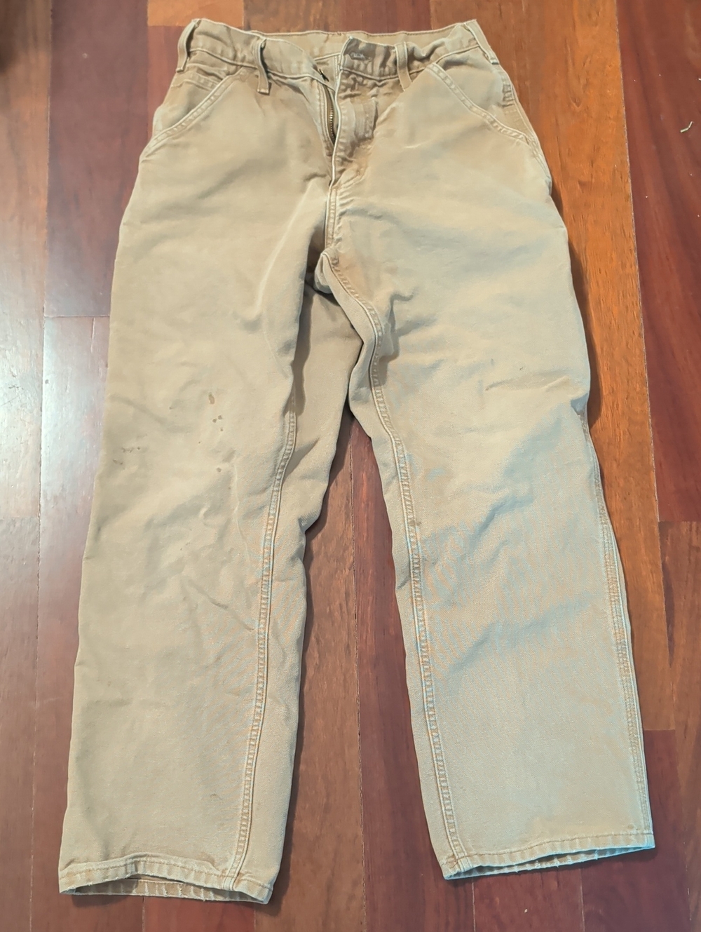 Carhartt Men's Tan Work Pants — Durable Casual Straight Leg